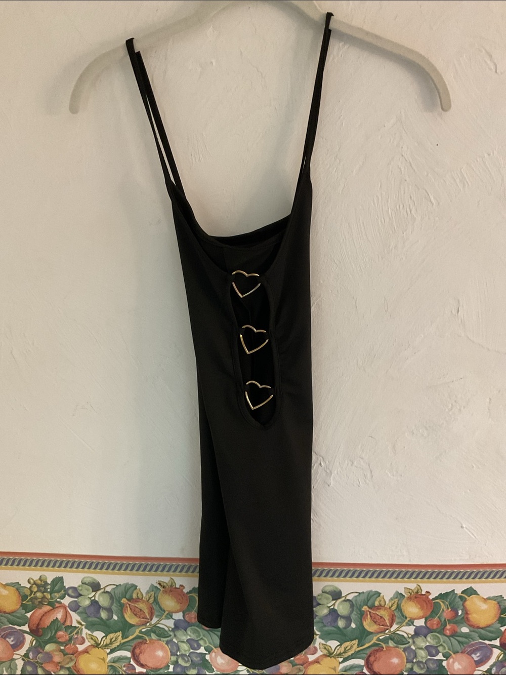 Fashion Nova Adore Me Heart Cut Out Mini Dress Size S Black